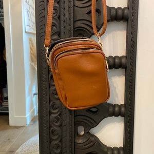 Adjustable Camel Crossbody